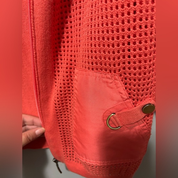 Allison Daley Mesh Knit 100% Cotton Lightweight Sweater - Picture 5 of 12